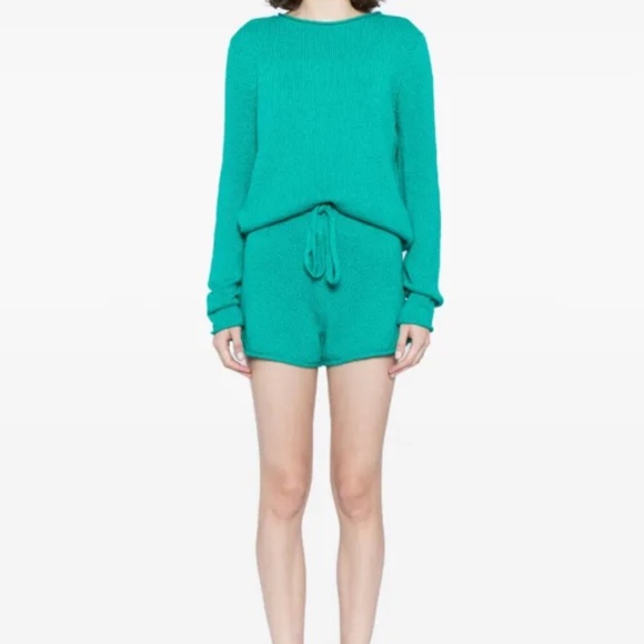 The Elder Statesman Ribbed Knit 100% Cotton Sweater L - Picture 2 of 12